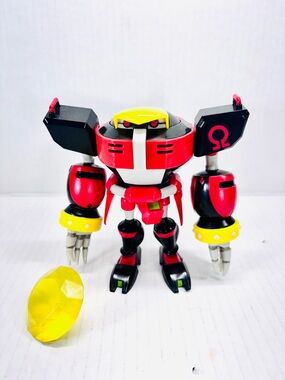 Jakks Pacific Sonic the Hedgehog E-123 OMEGA 4" Figure With Yellow Emerald